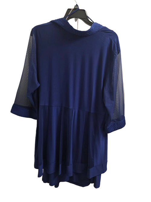 R&M Richards Woman Two-Piece Jacket Dress-Navy/Royal